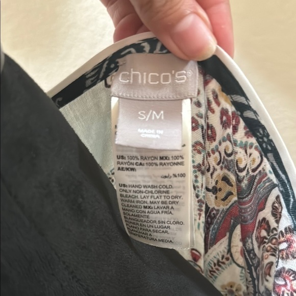 Chico size S/M Paisley Print Women's Top!! - Picture 2 of 10